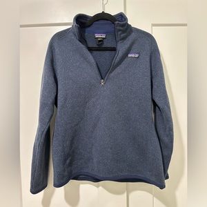 Navy Blue Large Patagonia Quarter Zip